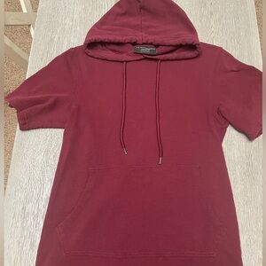 Mens Short Sleeve Hoodie